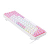 Teclado mecânico gamer Redragon Castor Switch Brown ABNT2 - Rosa