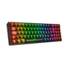 Teclado mecânico gamer Redragon Pollux Pro Clear Black Layout ABN