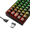 Teclado mecânico gamer Redragon Pollux Pro Clear Black Layout ABN