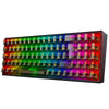 Teclado mecânico gamer Redragon Pollux Pro Clear Black Layout ABN