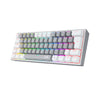 Teclado mecânico gamer Redragon K617 Fizz RGB - branco e cinza