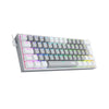 Teclado mecânico gamer Redragon K617 Fizz RGB - branco e cinza