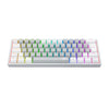 Teclado mecânico gamer Redragon K617 Fizz RGB - branco e cinza