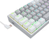 Teclado mecânico gamer Redragon K617 Fizz RGB - branco e cinza