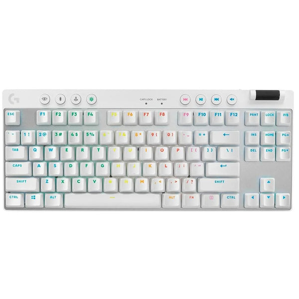Teclado Gamer Sem Fio Logitech G PRO X TKL - Branco