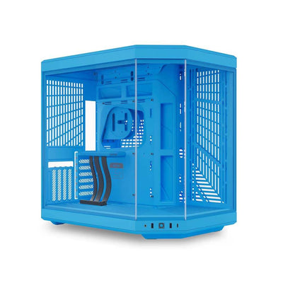 Gabinete gamer HYTE Y70 Blueberry Milk Mid Tower - azul