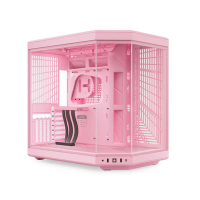 Gabinete gamer HYTE Y70 Strawberry Milk Mid Tower - rosa