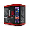 Gabinete gamer HYTE Y70 Touch Infinite Black Cherry - com tela to
