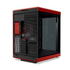 Gabinete gamer HYTE Y70 Touch Infinite Black Cherry - com tela to