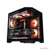 Gabinete gamer Liketec Impossible Dark preto (sem fan)