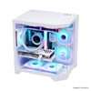 Gabinete gamer Liketec Impossible Snow branco (sem fan)