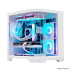 Gabinete gamer Liketec Impossible Snow branco (sem fan)