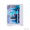 Gabinete gamer Liketec Impossible Snow branco (sem fan)