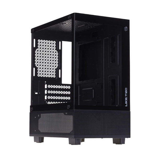 Gabinete gamer Liketec Opera Dark preto (sem fan)