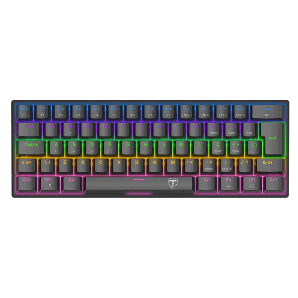 Teclado Mecânico Gamer T-Dagger Arena Rainbow T-TGK321-BR ABNT2