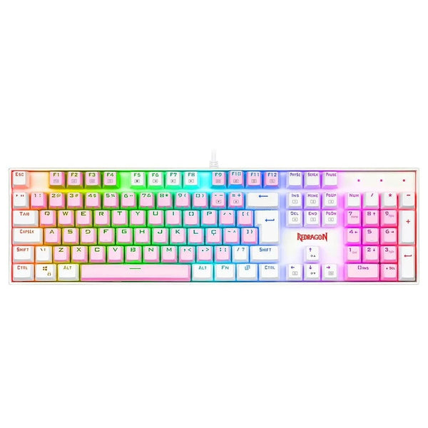 Teclado Mecânico Gamer Redragon Mitra, RGB, Switch Brown, ABNT2,