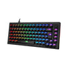 Teclado Mecânico Akko 5075s Clear Black Abnt2 Switch V3 Cream Pur
