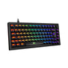 Teclado Mecânico Akko 5075s Clear Black Abnt2 Switch V3 Cream Pur