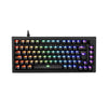 Teclado Mecânico Akko 5075s Clear Black Abnt2 Switch V3 Cream Pur
