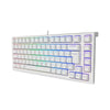 Teclado Gamer Akko MG75 ABNT2 Branco Switch Silver V3 Pro