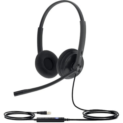 Fone de Ouvido com Fio USB Headset Yealink UH34 Lite Dual Teams