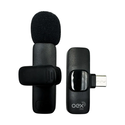 Microfone de Lapela sem fio OEX MK307 Type-C MK307