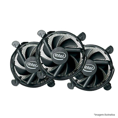Kit com 15 unidades do cooler para processador preto Intel LGA 11