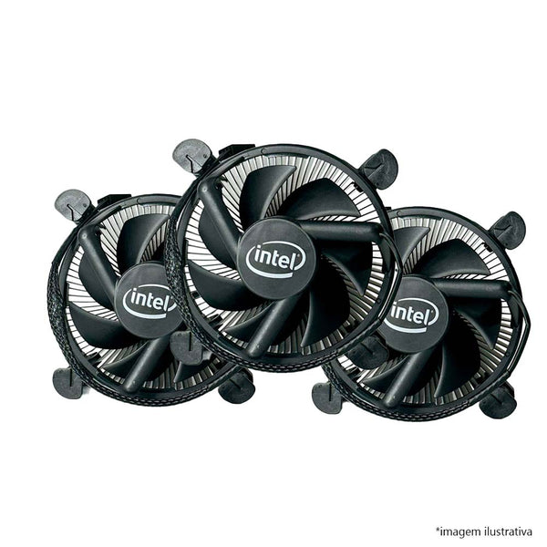 Kit com 15 unidades do cooler para processador preto Intel LGA 11
