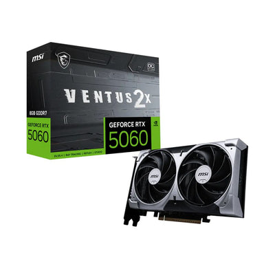 Placa de Vídeo MSI GeForce RTX 5060 Ventus 2X OC 8GB GDDR7