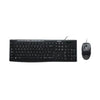Kit Teclado/Mouse C/Fio Logitech Mk200 Usb Preto