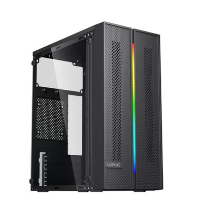 Gabinete Gamer Vinik SG26 Mid Tower Preto com Fita LED RGB – Mode
