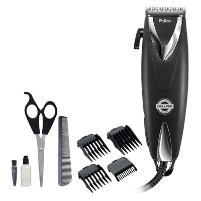 Cortador de Cabelos Philco PCR12CR Skull Pro Chrome 9 Em 1