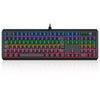 Teclado Mecânico Gamer T-Dagger Axis Rainbow Preto ABNT2
