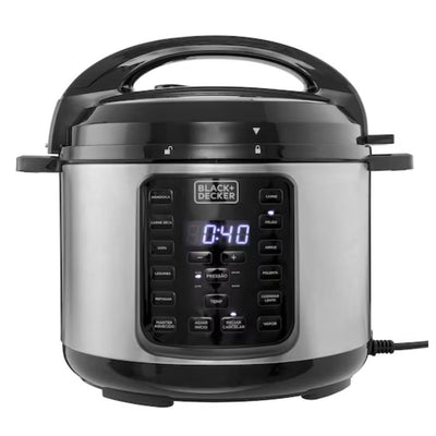 Panela de Pressão Elétrica Black+Decker PP900G 5L 900W 127V Preta