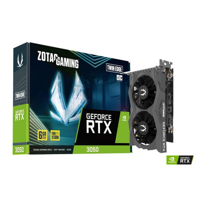 Placa de Vídeo ZOTAC GAMING GeForce RTX 3050 Twin Edge OC 6GB