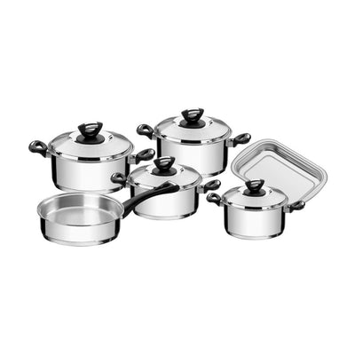 Jogo de Panelas Tramontina Solar Baquelite 6 Peças Inox
