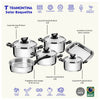 Jogo de Panelas Tramontina Solar Baquelite 6 Peças Inox