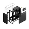 GABINETE HYTE GAMER X50 PITCH BLACK MID TOWER - CS-HYTE-X50G-BB