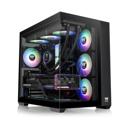 GABINETE THERMALTAKE GAMER VIEW 380 TG ARGB PRETO - CA-1Z2-00M1WN