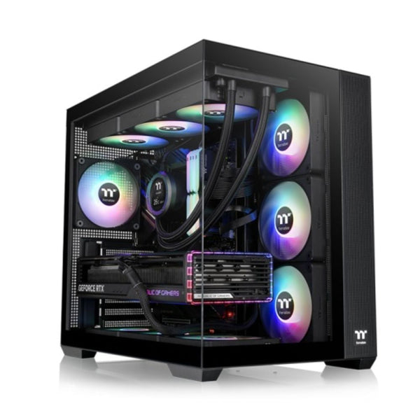 GABINETE THERMALTAKE GAMER VIEW 380 TG ARGB PRETO - CA-1Z2-00M1WN