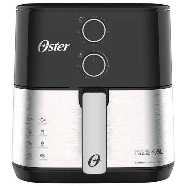 Fritadeira Sem Óleo Oster OFRT520 Inox Compact 4,6L 220V