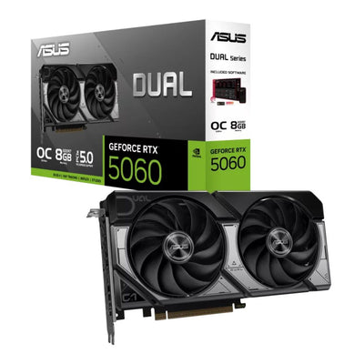 Placa de Vídeo ASUS Dual GeForce RTX 5060 8GB GDDR7 OC 2X