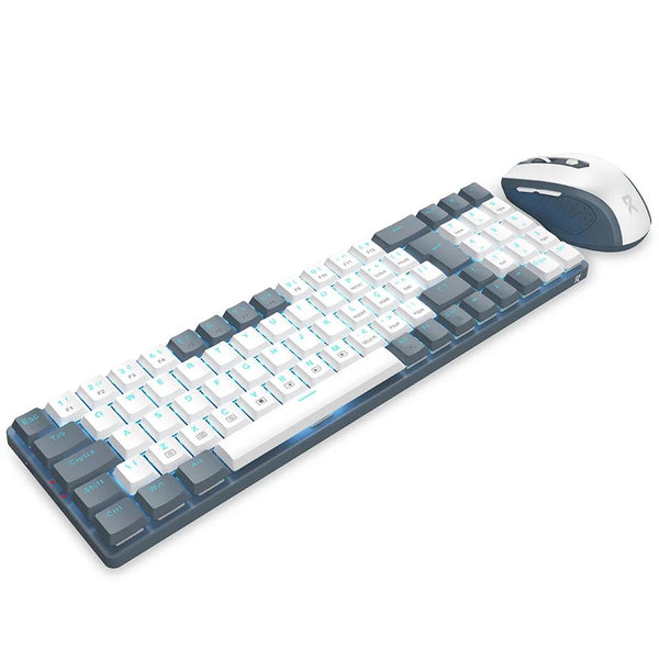 KIT GAMER REDRAGON TECLADO/MOUSE BS-8772 CINZA E BRANCO