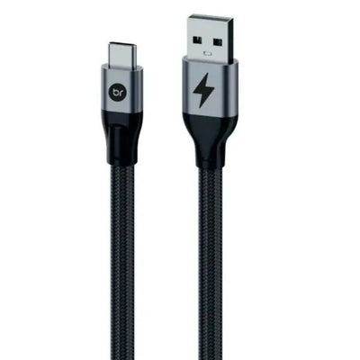 CABO BRIGHT USB-A X TIPO C PRETO 1,0M - CB007