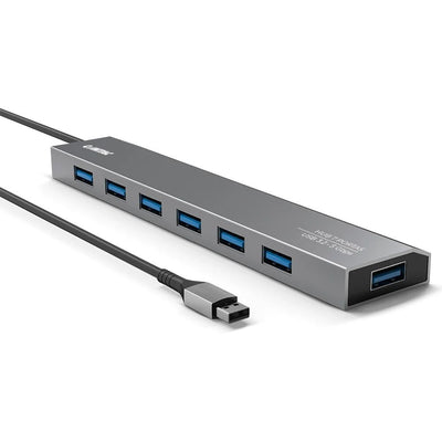 Hub USB 3.2 Gen 1 Comtac 7 Portas 5Gbps Aluminium - 24129452