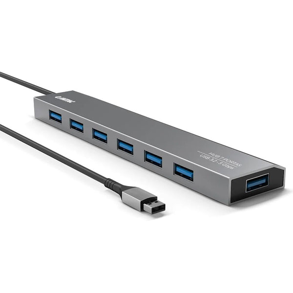 Hub USB 3.2 Gen 1 Comtac 7 Portas 5Gbps Aluminium - 24129452