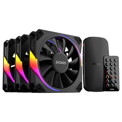 Kit Cooler Fan PCYes Sangue Frio 3 ARGB Black Vulcan 120mm