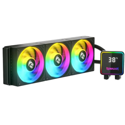 Water Cooler Redragon 360mm ARGB CCW-3017 com Display Preto