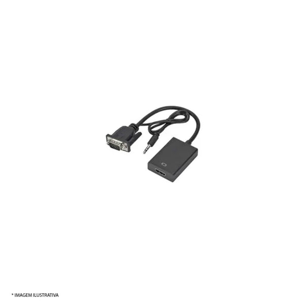 ADAPTADOR CONVERSOR VGA M X HDMI F C/ AUDIO CODIGO