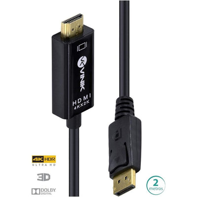 Cabo DisplayPort para HDMI Vinik 2 Metros